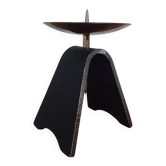 Brutalist Iron and Brass Candleholder, 1960s