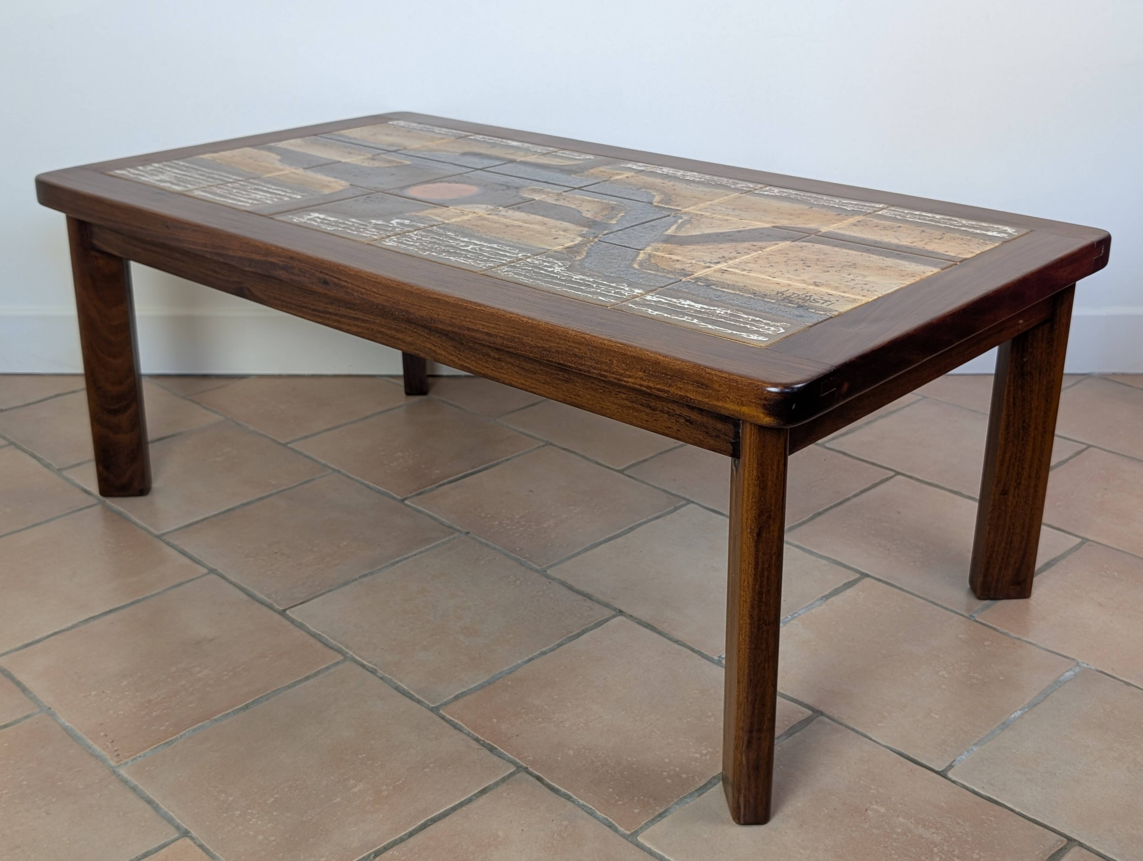 Vallauris ceramic coffee table