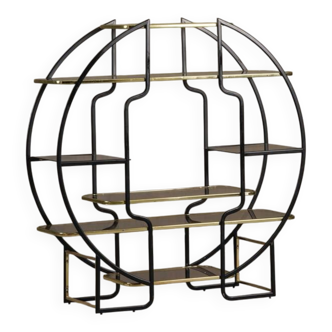 Vintage Hollywood Regency etagere shelf, Italy 1970s