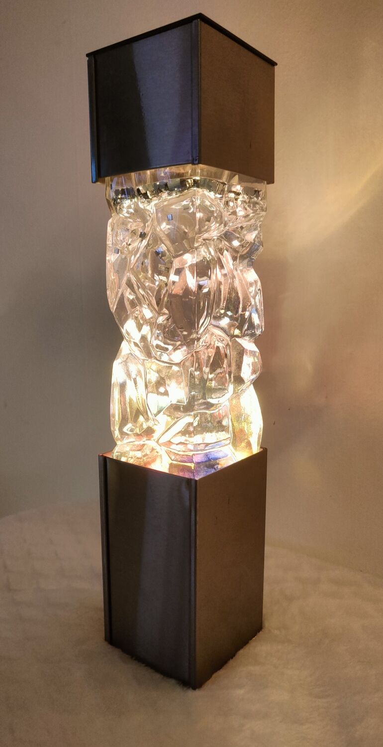 Glitter lamp 1970 stainless steel