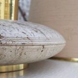 Table lamp in marble, brass and plastic, 1960