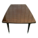 Scandinavian extendable dining table made of solid wood and rosewood effect.