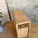 Vintage rattan sideboard