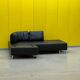 Black Leather De Sede DS-165 Sofa