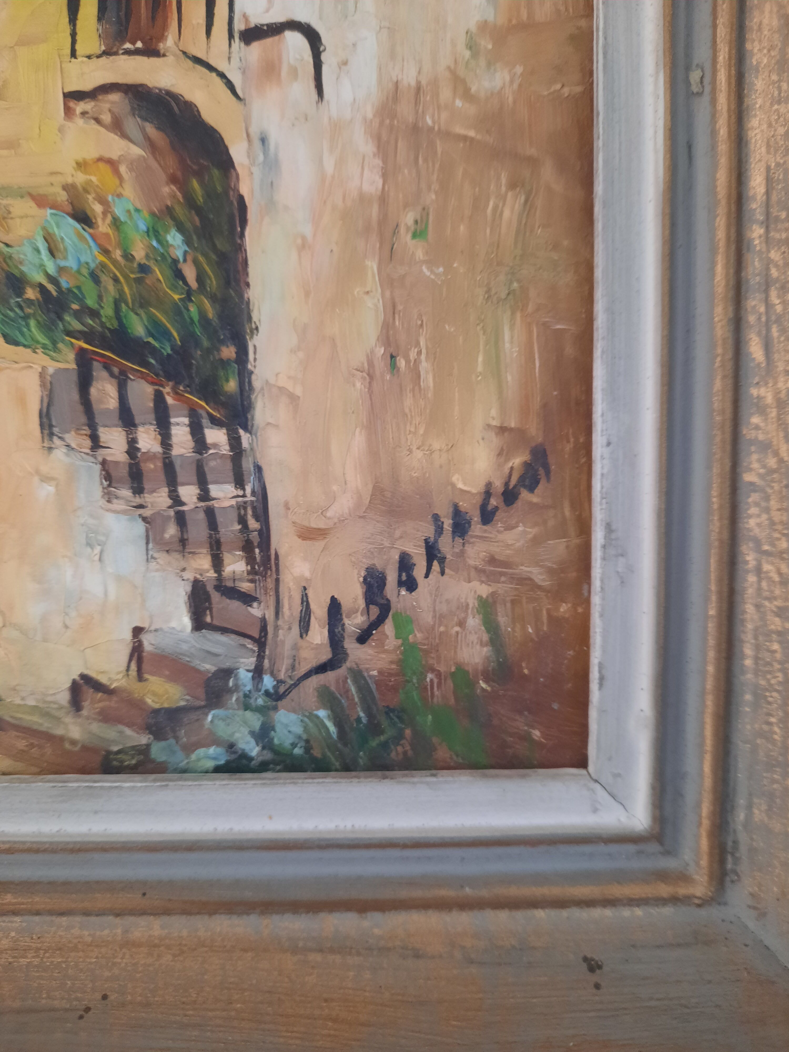 Provençal village painting