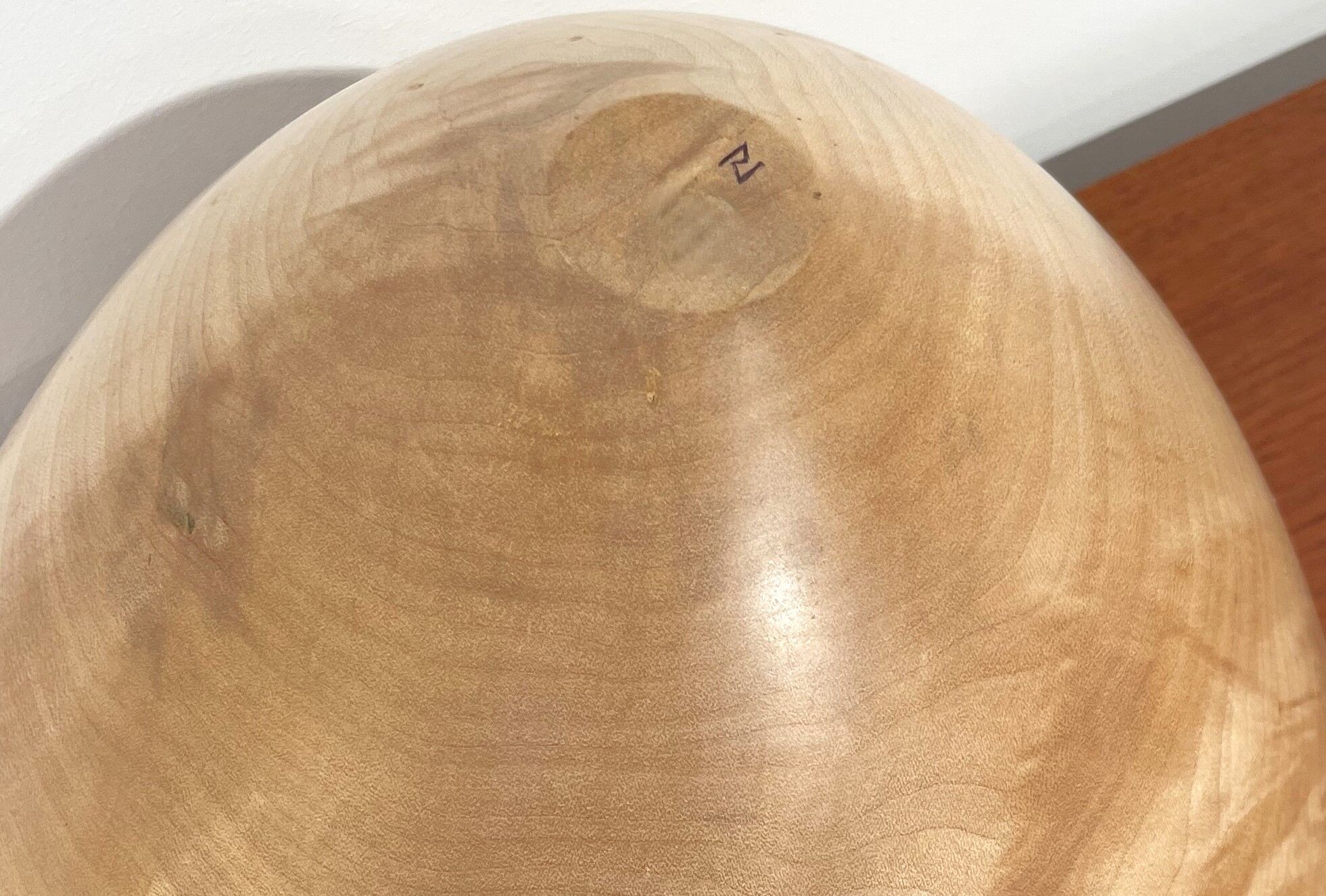 Sycamore monoxyle cup by Ralph Ribour