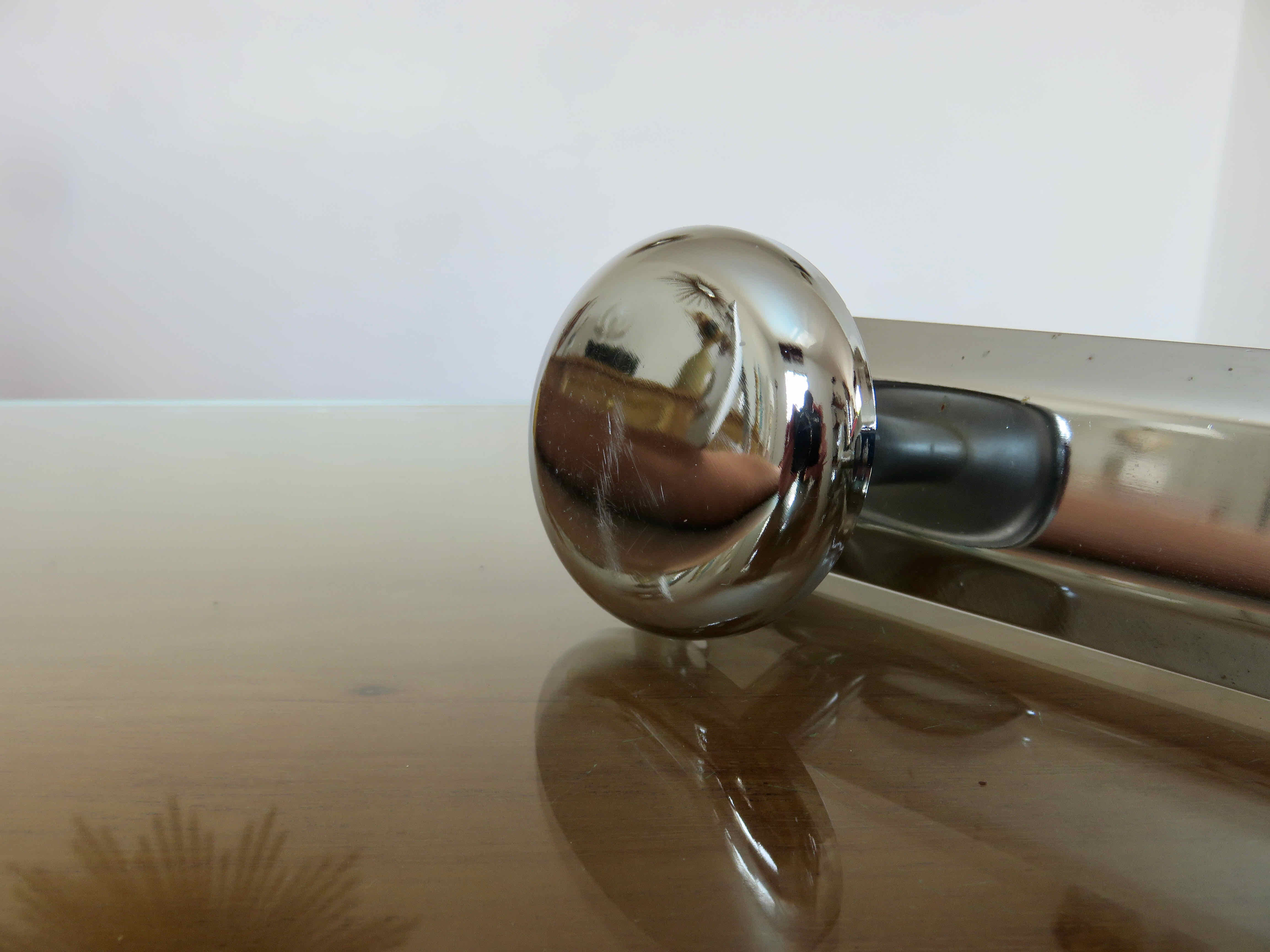 Coat rack in chromed metal 1970