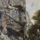 Charles Montlevault (1835-1897) Walkers along a cliff, Oil on canvas signed