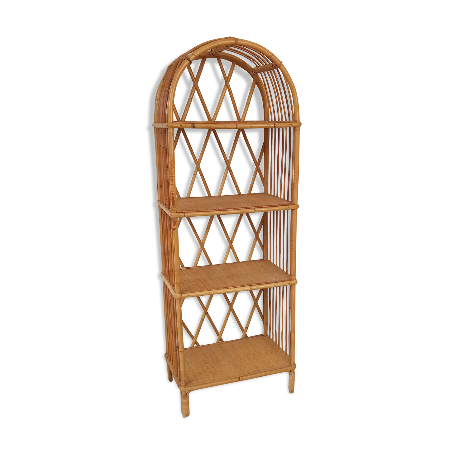 Bookcase in rattan 60/70