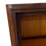 Vintage wooden shallow shelf/display case/bookcase