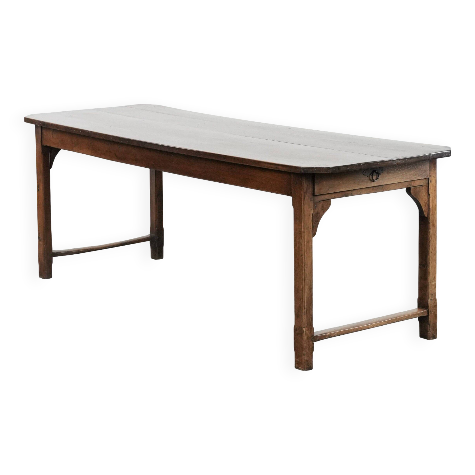 Antique French dining table for 4 to 6 people from the late 18th century