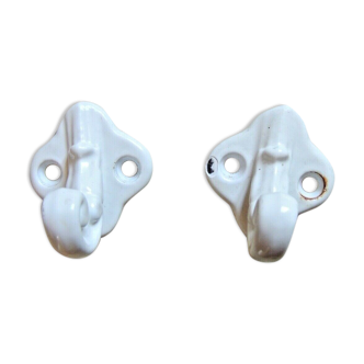 2 hooks Torch Holder Enamelled towel