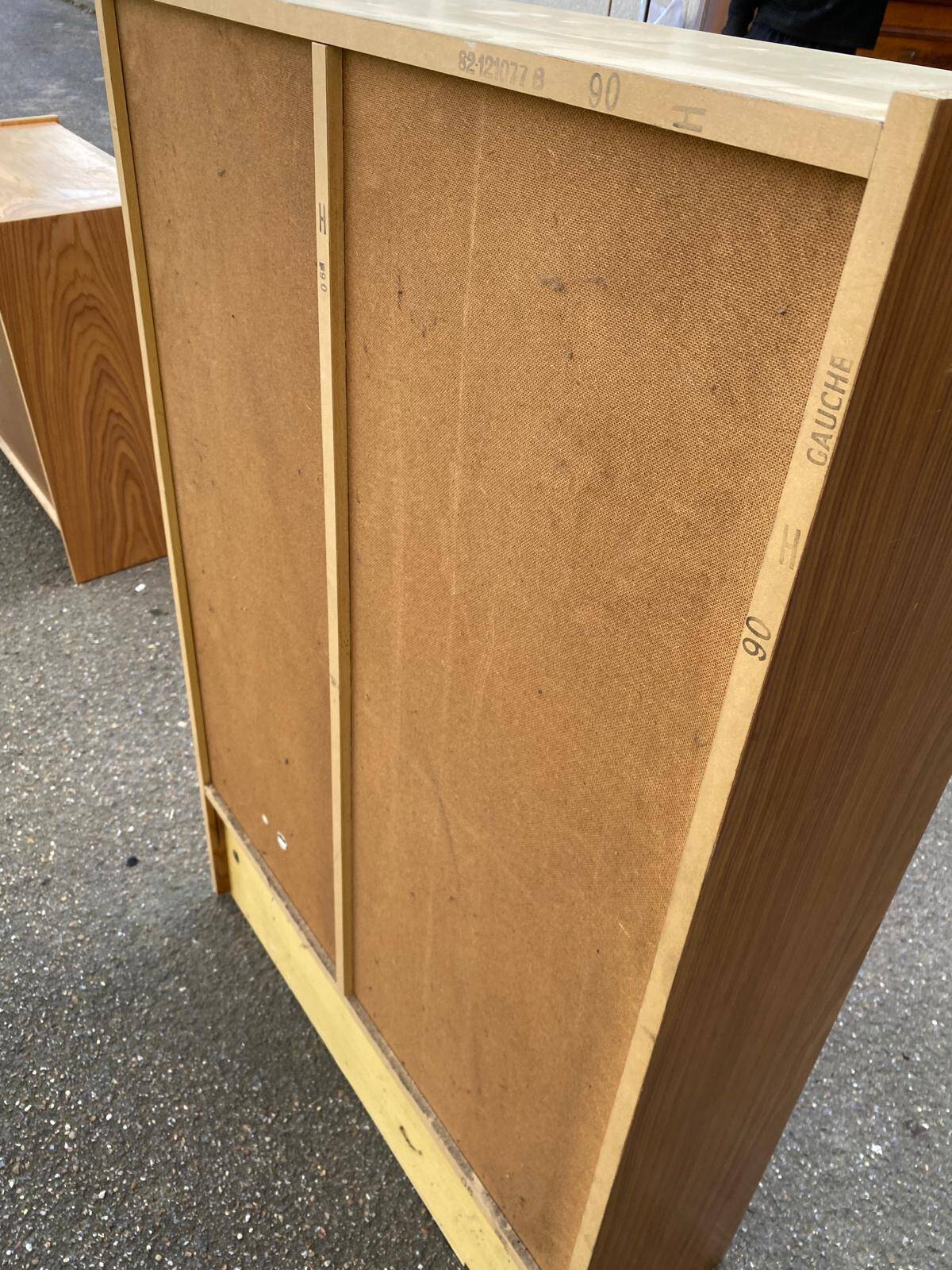 Small Scandinavian oak wardrobe from the 1970s.