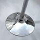 Set of six vintage chrome metal champagne flutes – 1970s