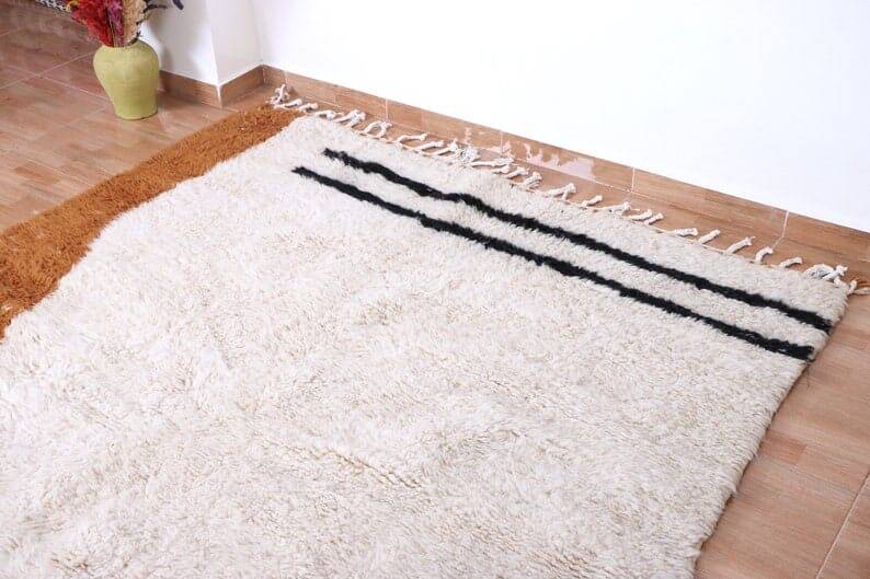 Handmade Beni Ouraine rug with colourful patterns 150/250 cm