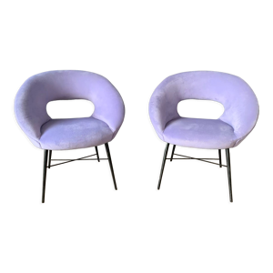 Paire fauteuils - silvio cavatorta