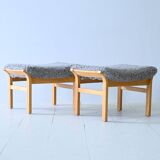 Paire de tabourets vintage