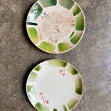 Green chromatic dessert plate no. 2