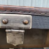 Malle de voyage en cuir époque 1900s