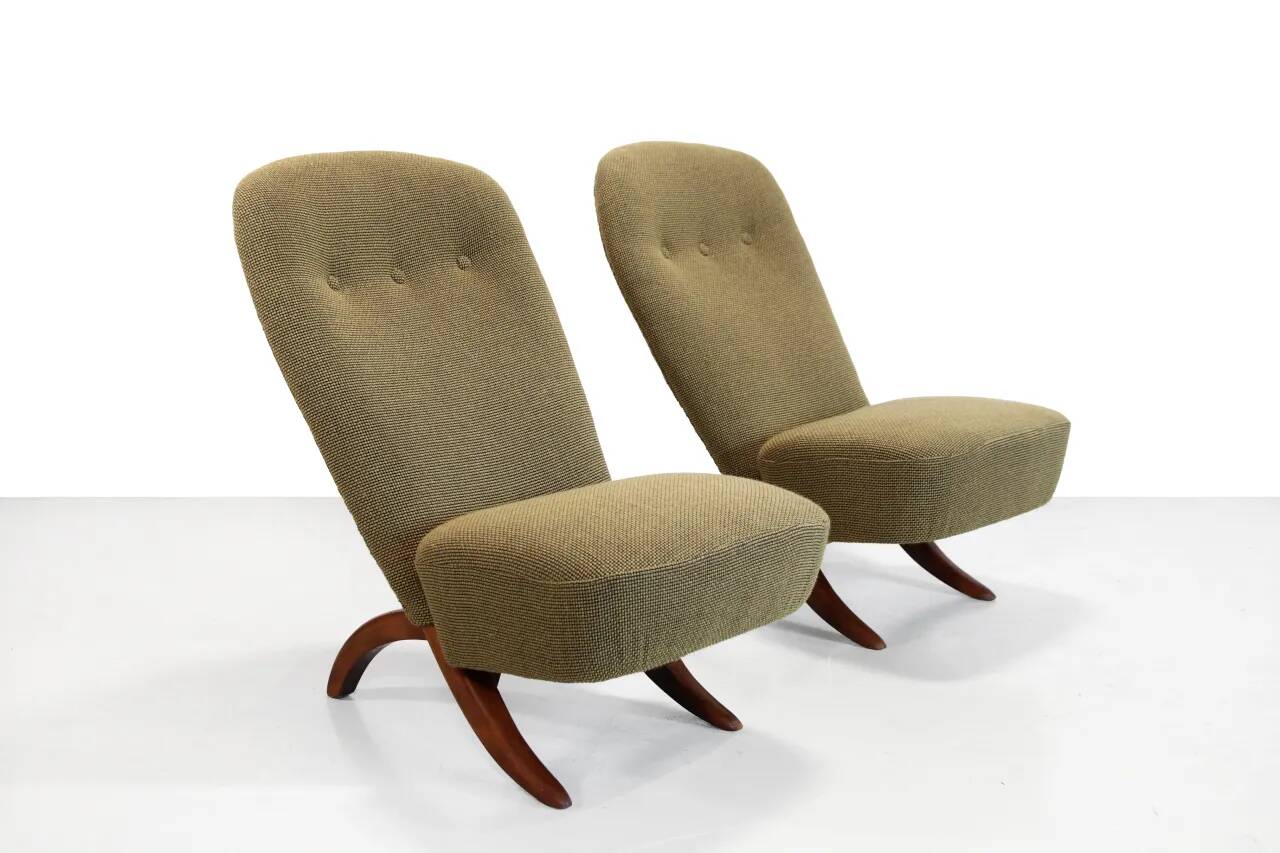 Ensemble de deux chaises Congo par Theo Ruth pour Artifort, 1960