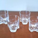 4 verres à whisky en cristal