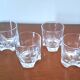 4 crystal whiskey glasses