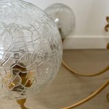 Lustre 5 branches avec globe