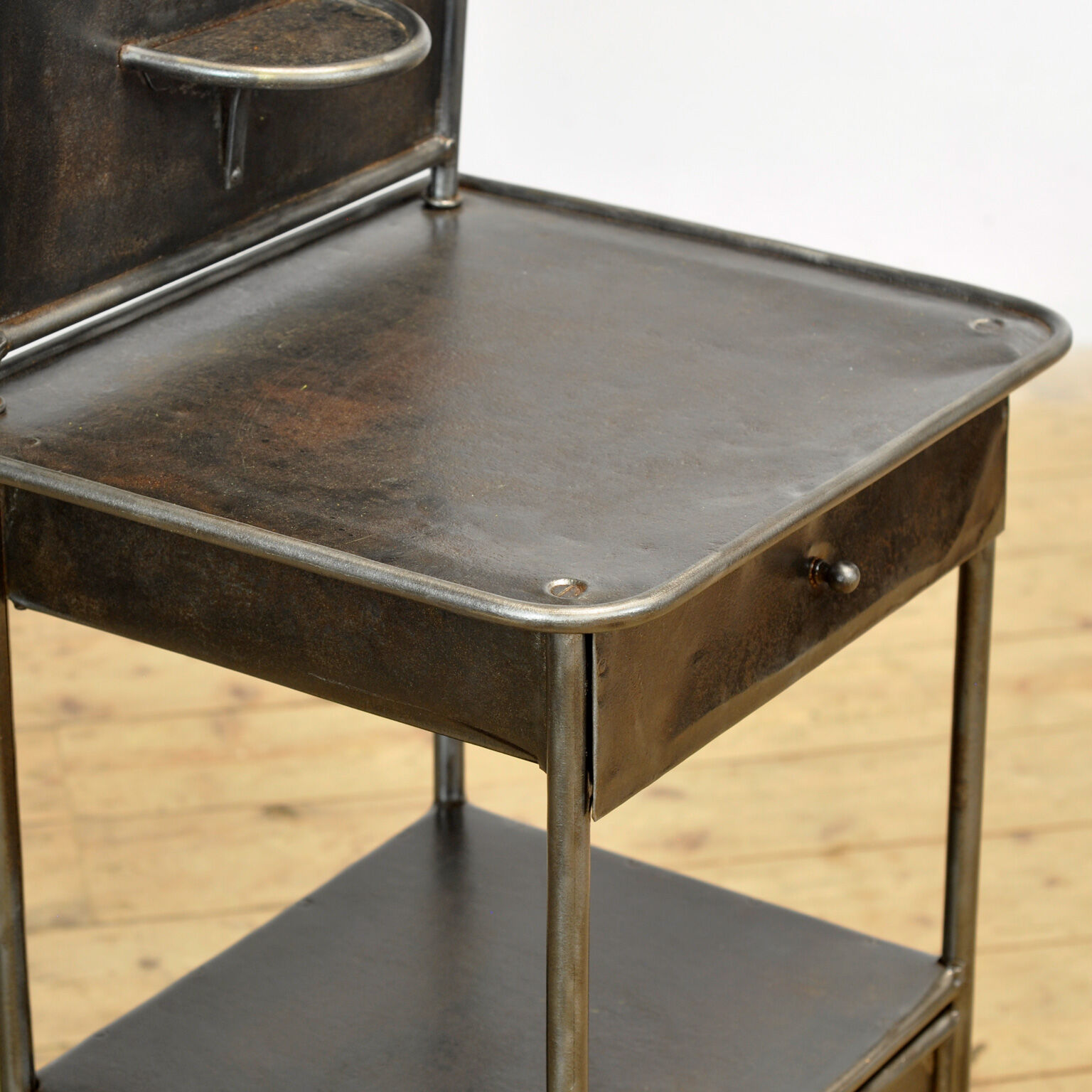 Set of Iron Nightstands, circa 1910