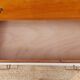 Commode vintage bois, galon blanc