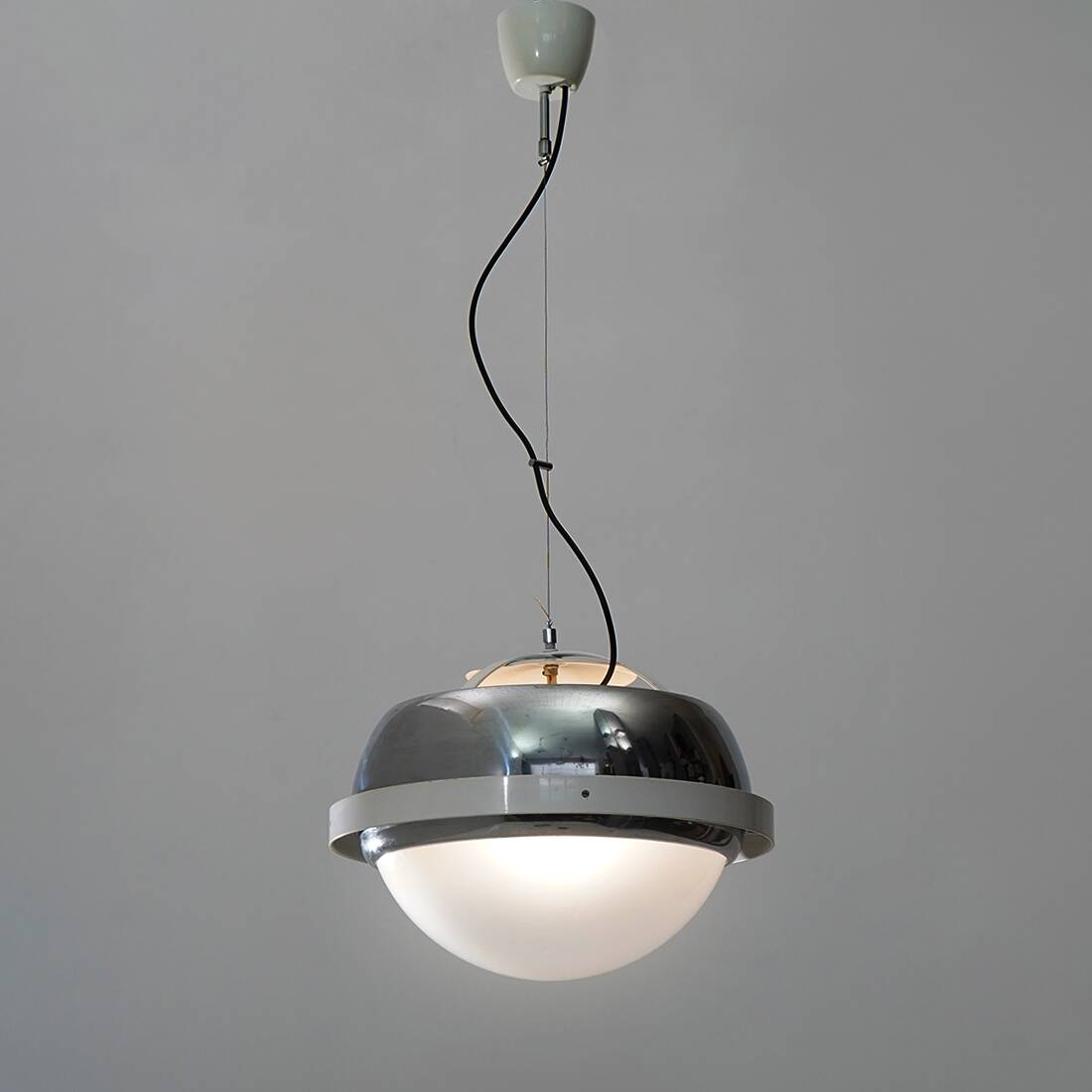 Chandelier chromé de l'ère spatiale, années 1970