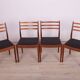 Fabric and Teak Dining Chairs by Victor Wilkins for G-Plan, 1960s, Set of 4