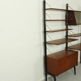 Teak modular wall system by Louis van Teeffelen for WéBé, 1950s