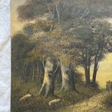 Oil painting on canvas 19th century