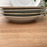 Set of 5 hollow porcelain plates