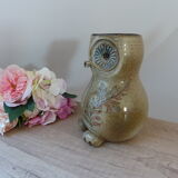 Vase chouette zoomorphe en grès vintage