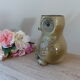 Vase chouette zoomorphe en grès vintage