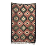 jute-cotton kilim rug, handmade