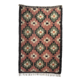 jute-cotton kilim rug, handmade
