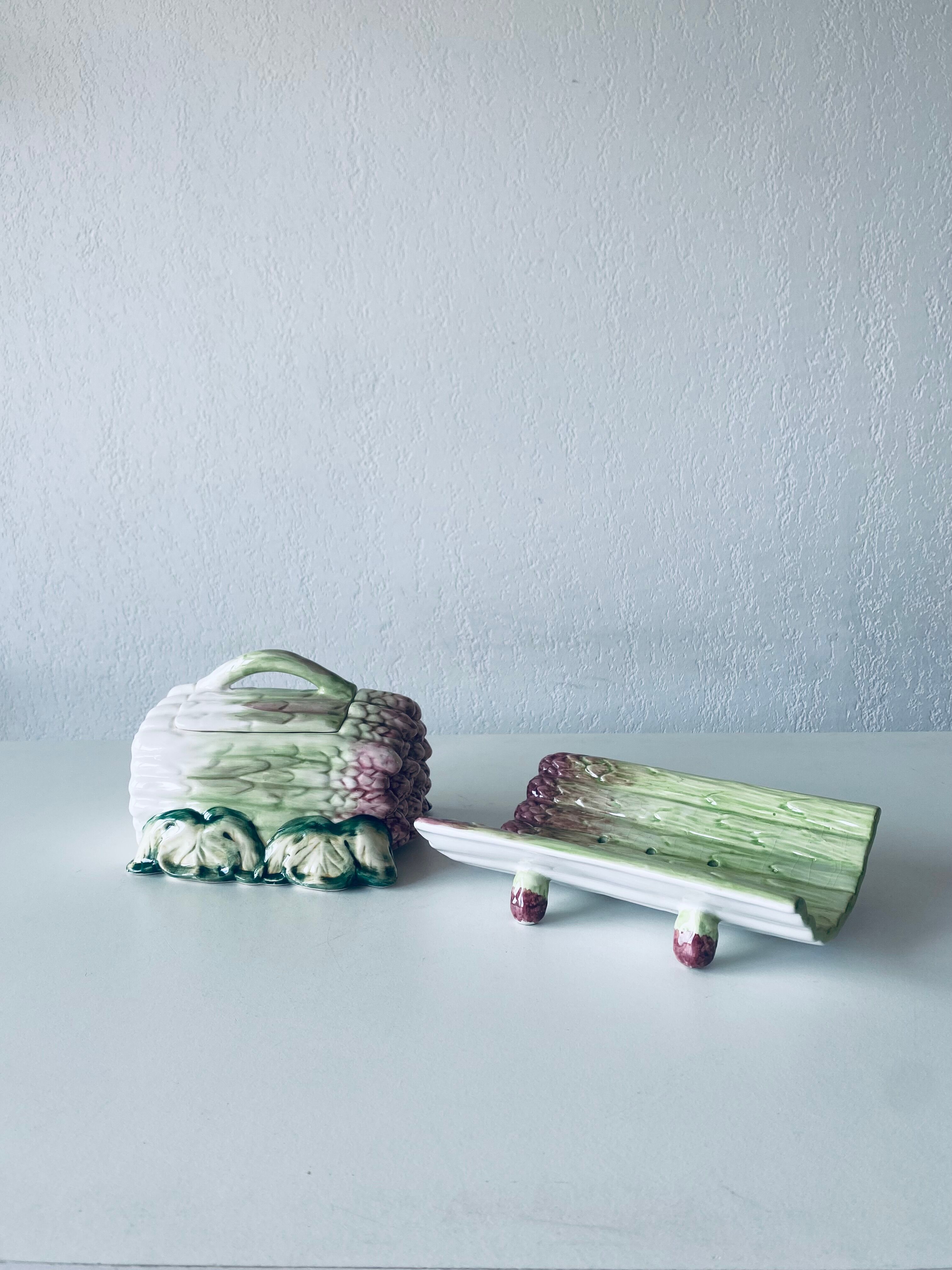 Service à asperges barbotine