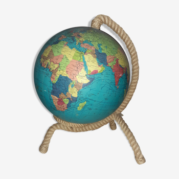 Mappemonde globe terrestre lampe corde