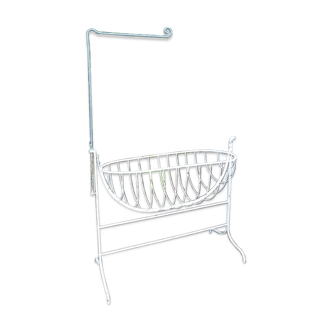 Bercelonnette white wrought iron with gooseneck for sail