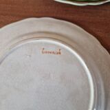 Badonviller - Set of 6 dessert plates in earthenware - Holly pattern