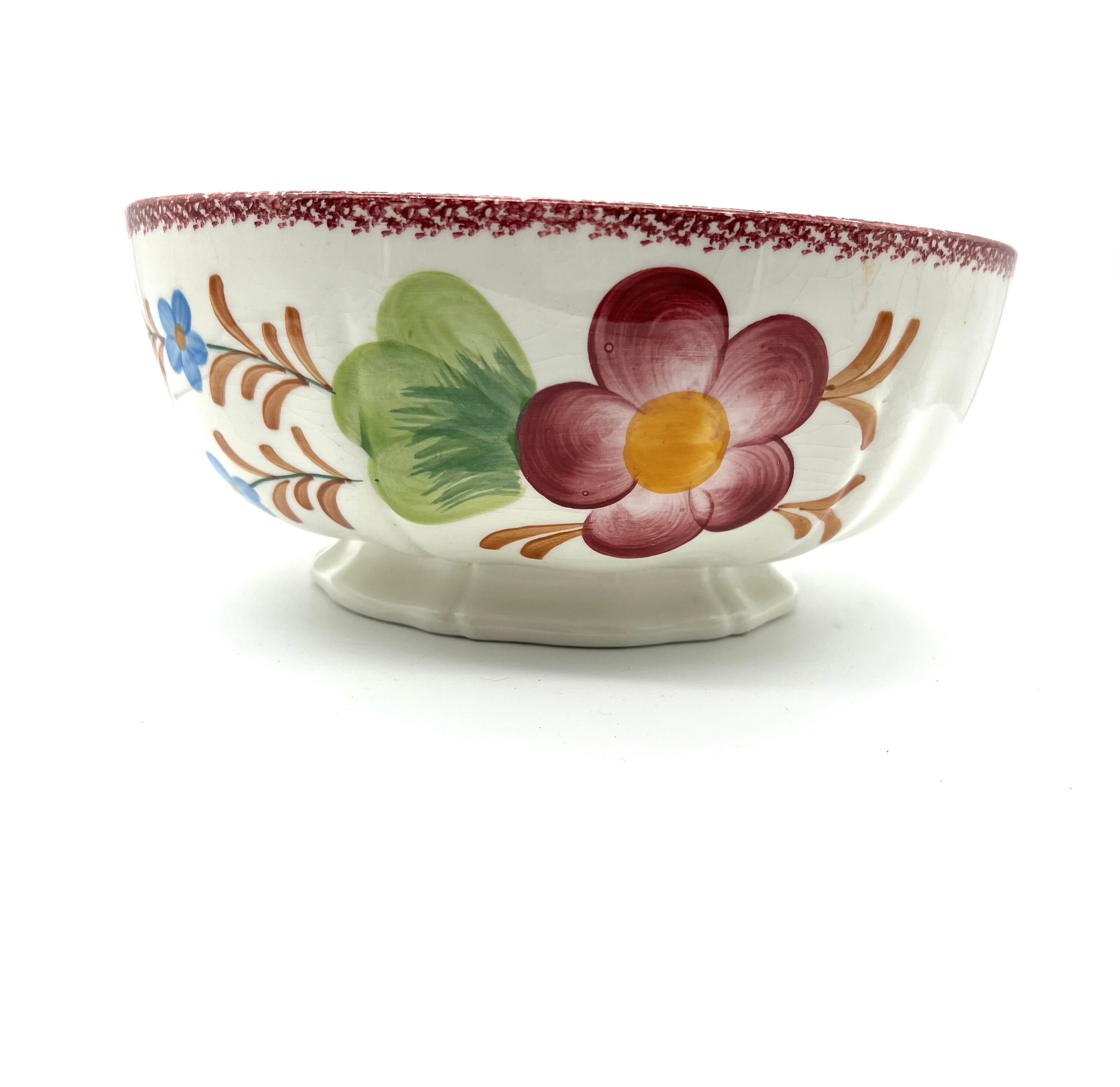 Vintage salad bowl Fleurs de Gien