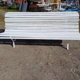 Iron and Wood Bench from the 50s