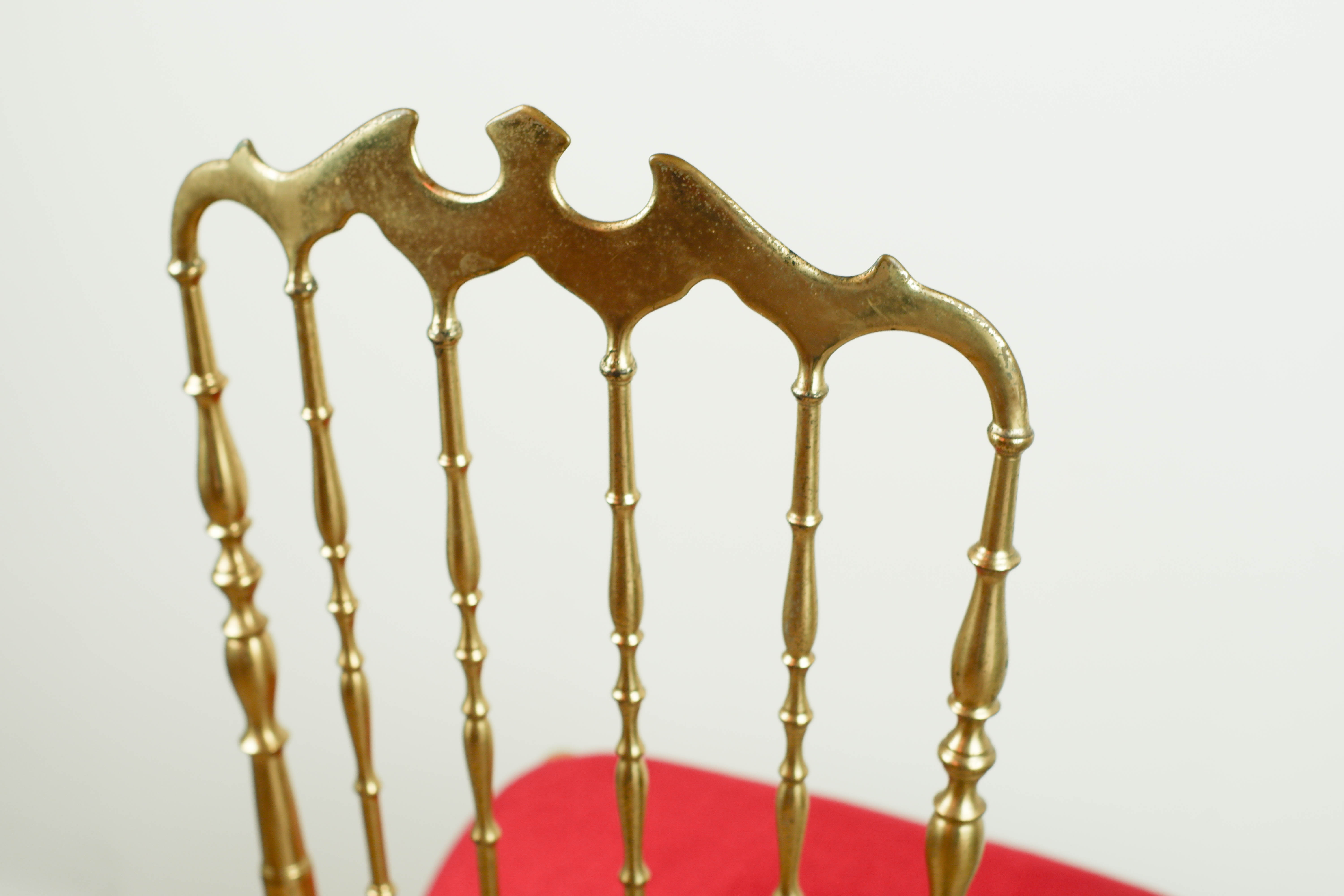 Chiavari brass chair