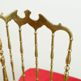 Chiavari brass chair
