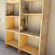 Patinated workshop storage cabinet