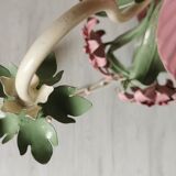 Lustre iron and painted sheet flowers camellias