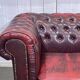 1980s Red 2-Seater Chesterfield Sofa