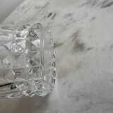 Set of three crystal whiskey glasses